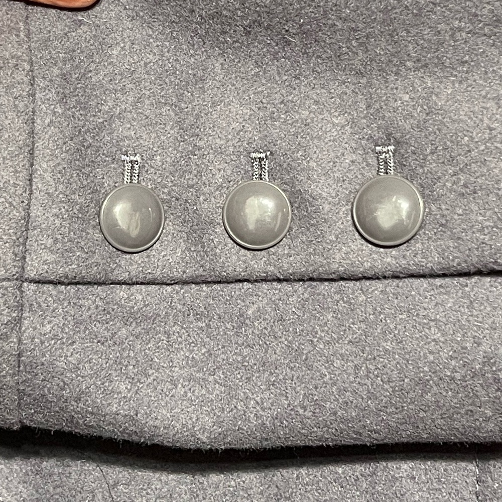 Halogen Wool Double Breasted Coat in Dusty Purple - Picture 5 of 6